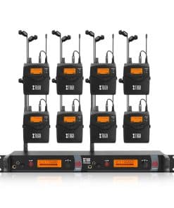 XTUGA RW2080 Sistema de Monitor Inalámbrico de Todo Metal