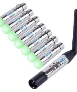 DMX Wireless, CHINLY 8pcs 2.4G DMX 512 1 Transmisor y 7