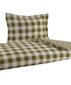 Juego de Funda Nórdica Reversible de Franela -Cuadros Buffal