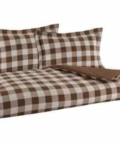 DELANNA Juego de Funda nórdica Reversible de Franela 100%