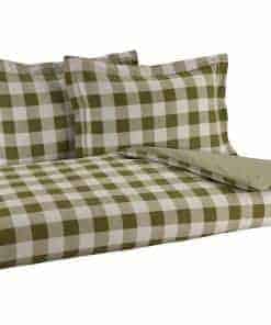 Juego de Funda Nórdica Reversible de Franela -Buffalo Check