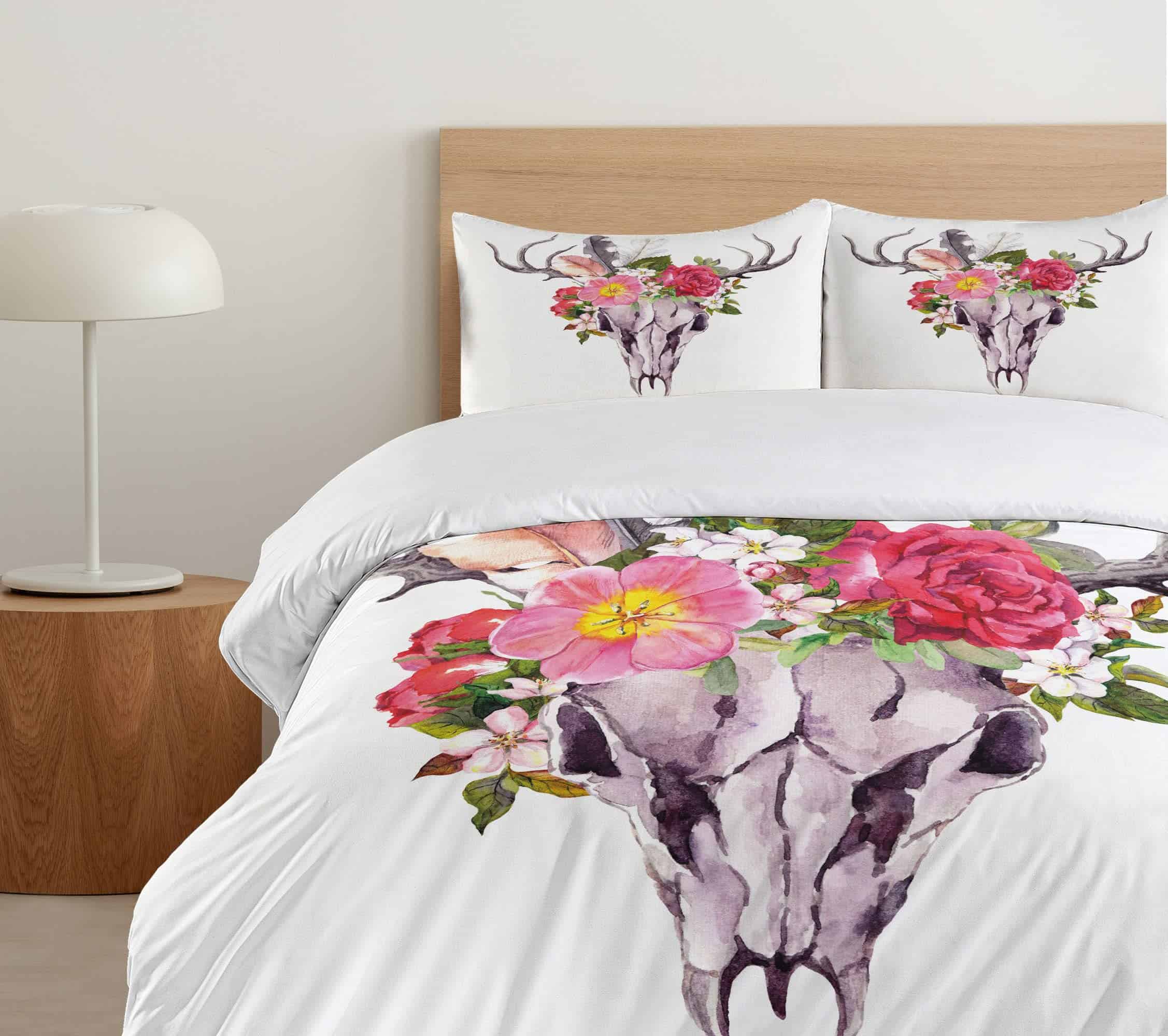 Juego de Funda de Edredón Ambesonne Antler, Cráneo de - Imagen 6