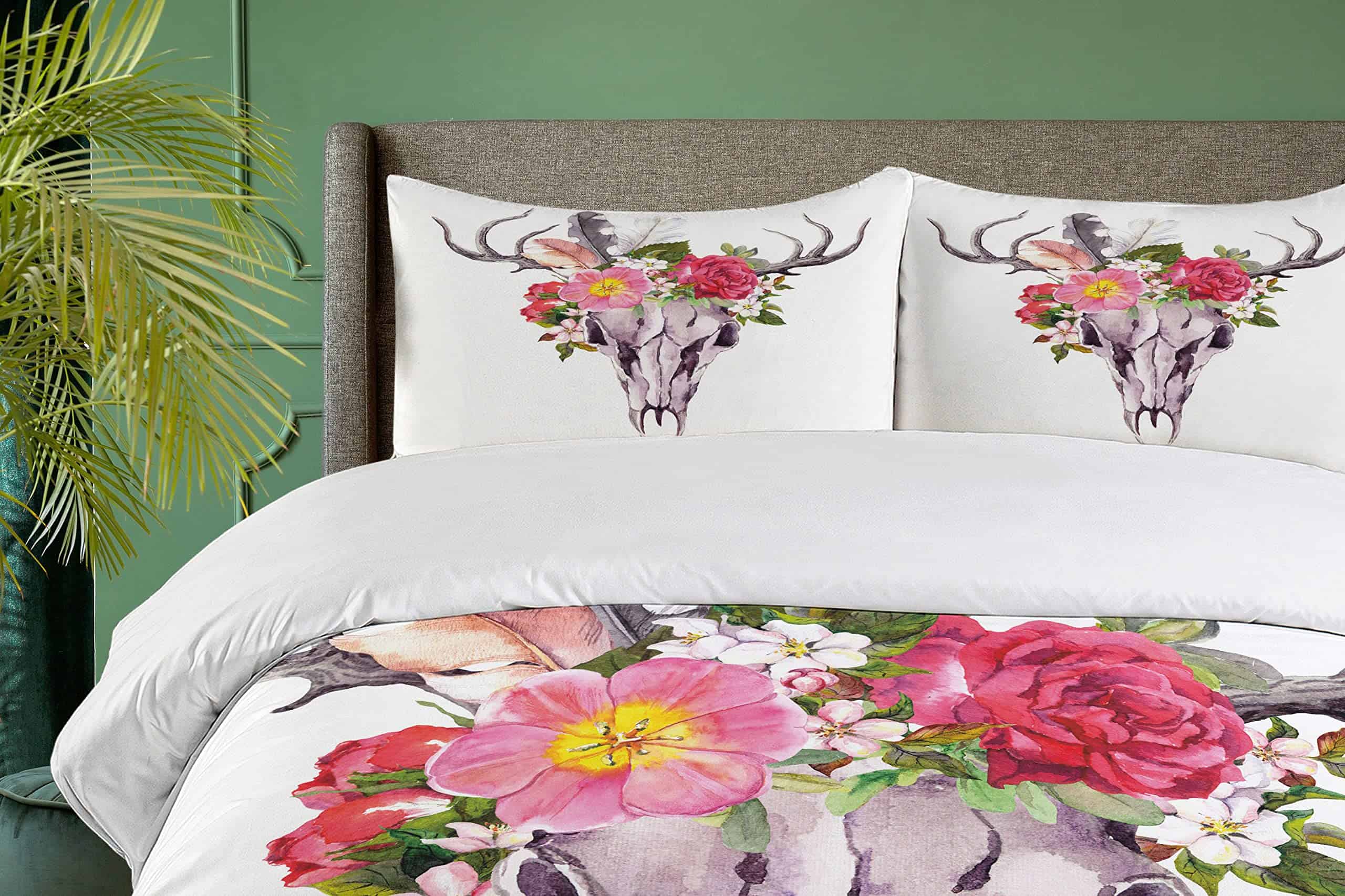 Juego de Funda de Edredón Ambesonne Antler, Cráneo de - Imagen 4