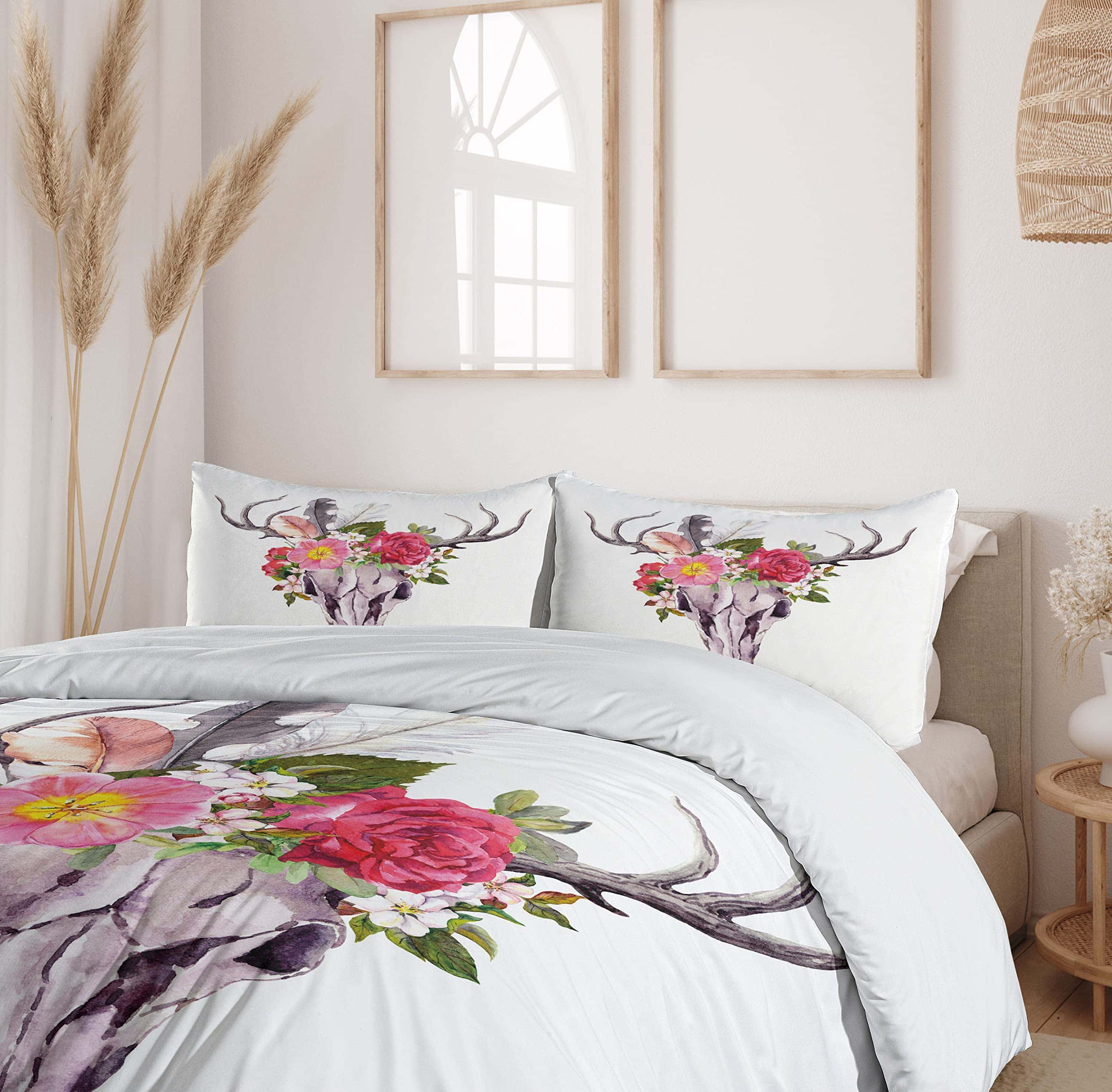 Juego de Funda de Edredón Ambesonne Antler, Cráneo de - Imagen 7