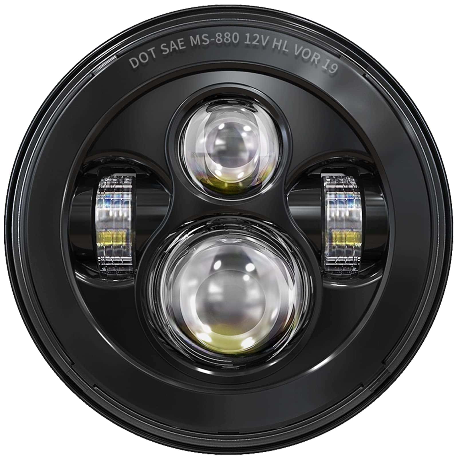 BICYACO Lámpara LED para Motocicleta de 7 Pulgadas para