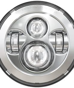 Faro LED para motocicleta de 7 pulgadas DOT compatible con