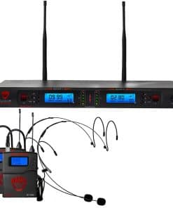 Nady 2W-1KU HM-10 Sistema Inalámbrico Profesional UHF de