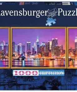 Rompecabezas panorámico Ravensburger New York Triptochon de