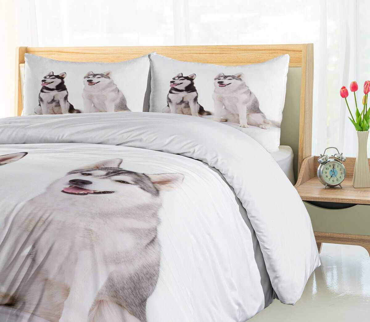Juego de Funda Nórdica Ambesonne Alaskan Malamute, - Imagen 5