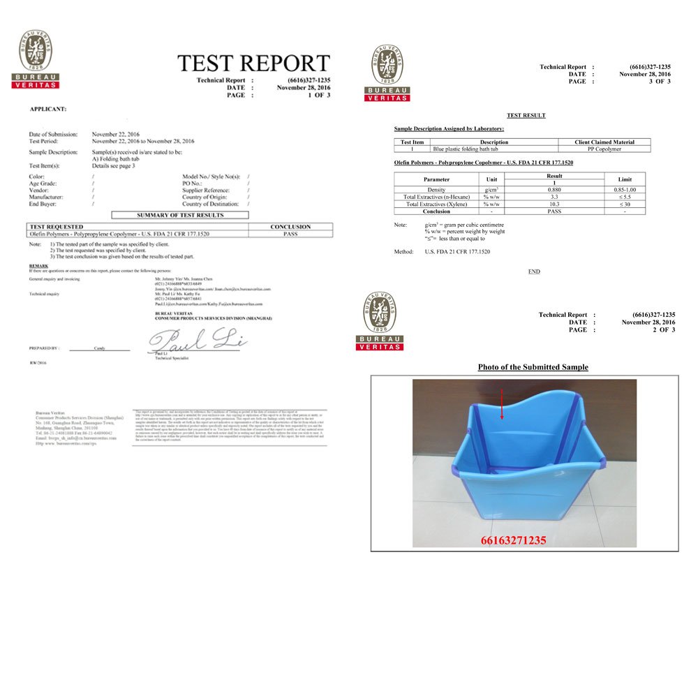 Baño Plegable Grande para Bañera W WEYLAN TEC para Niños - Imagen 9