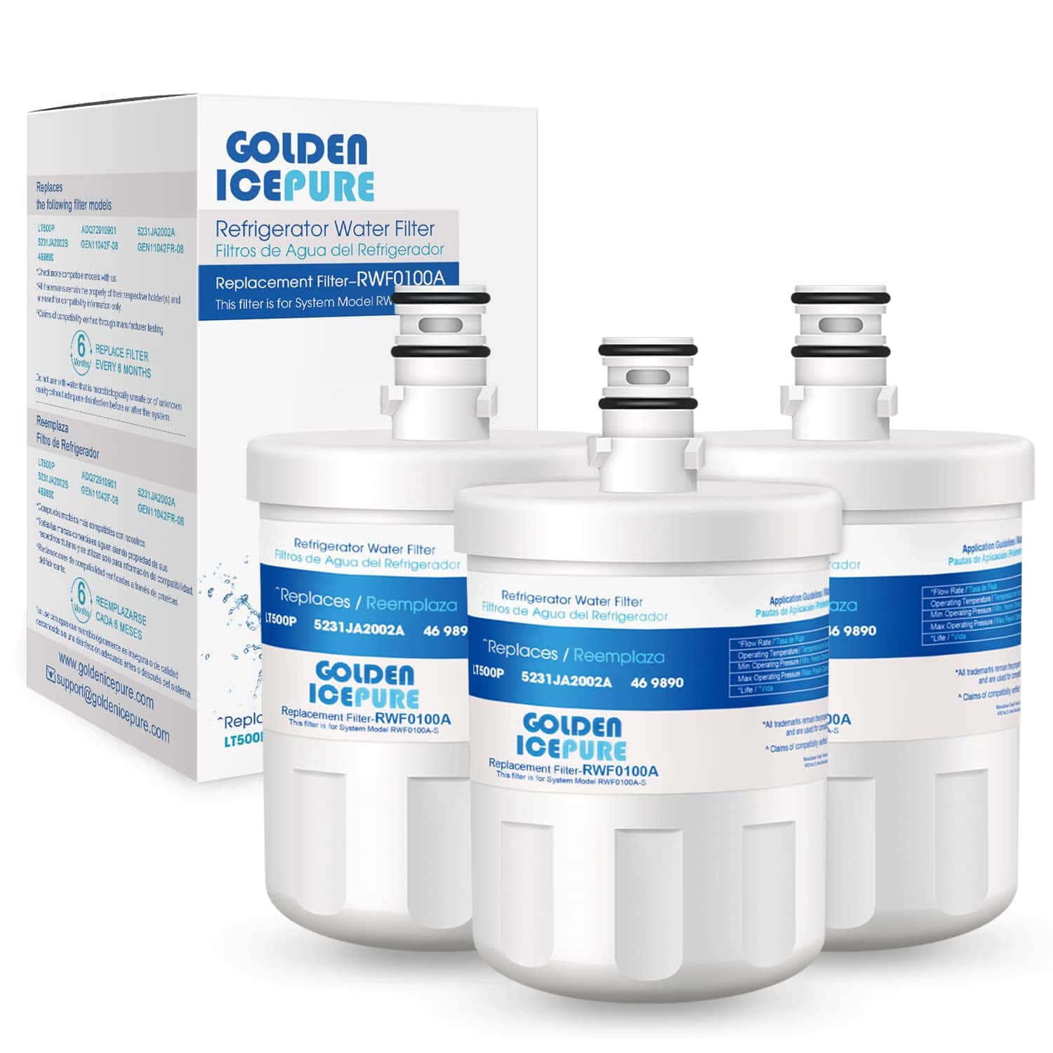 Filtro de agua para refrigerador GOLDEN ICEPURE ADQ72910901