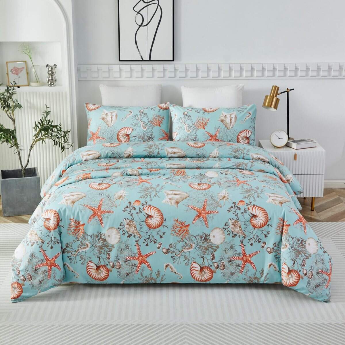 Juego de Ropa de Cama de Lujo Costero Marítimo Brandream en - Imagen 8