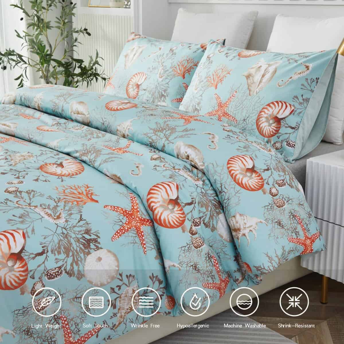 Juego de Ropa de Cama de Lujo Costero Marítimo Brandream en - Imagen 5