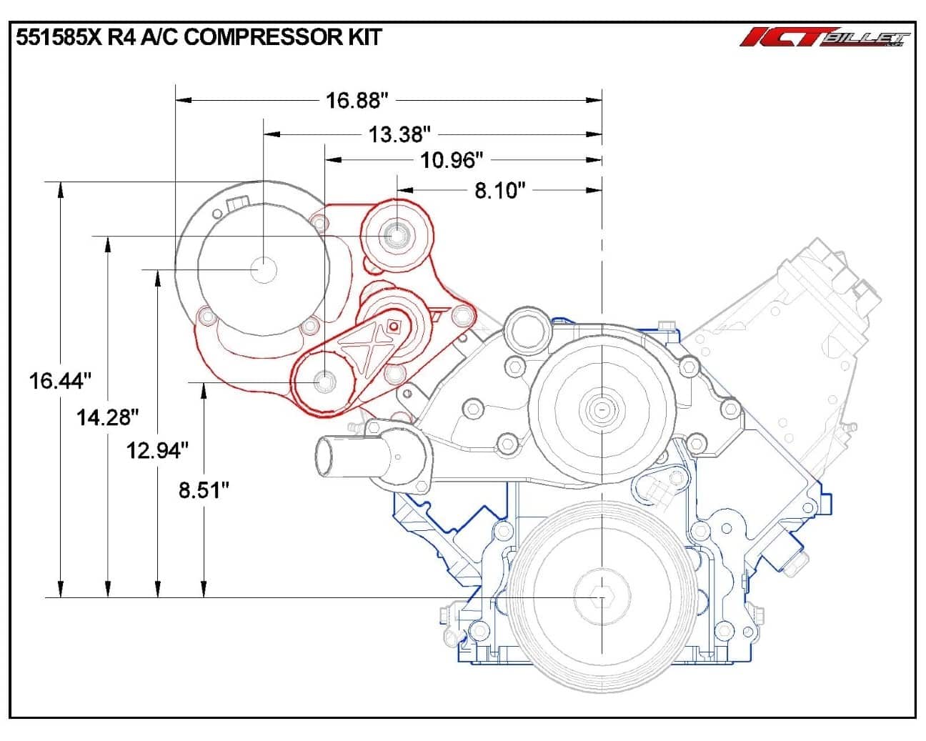 Soporte de Compresor de Aire Acondicionado R4 para Camiones - Imagen 3