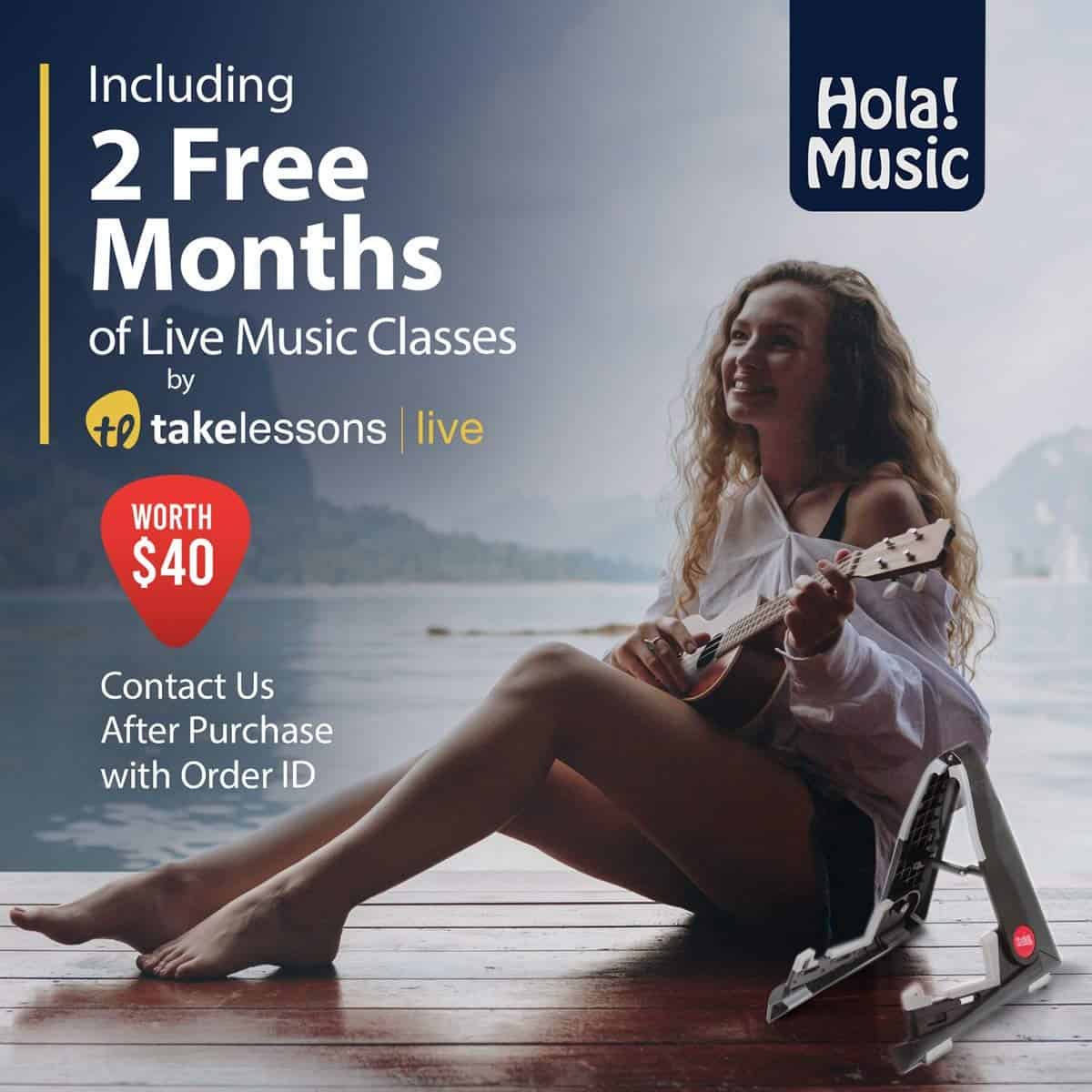 Paquete de 2 - Soporte Portátil para Guitarras Acústicas y - Imagen 6