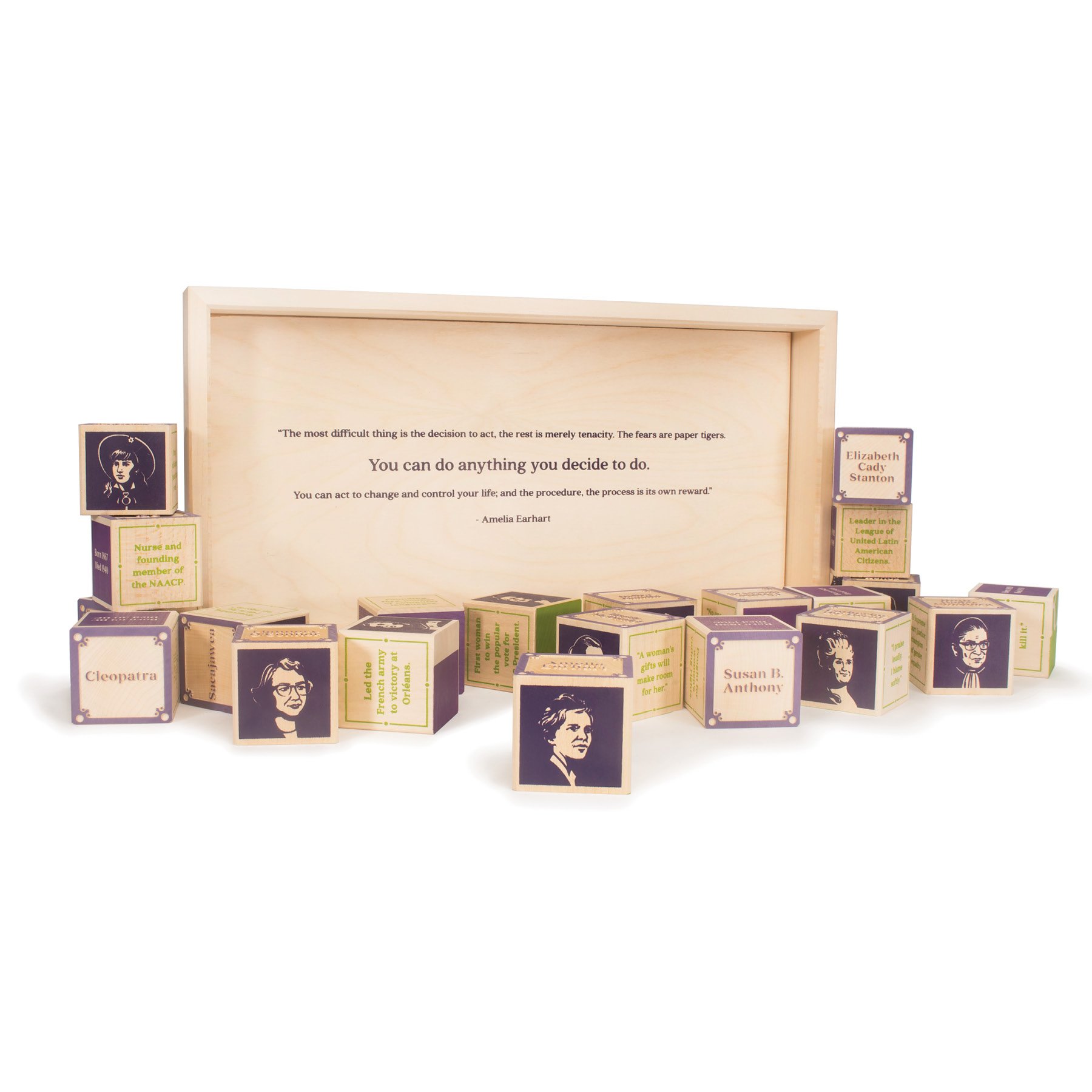 Bloques de Madera Mujeres que se Atrevieron - Hechos en - Imagen 3