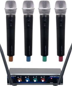 Sistema de PA VocoPro de 4 canales con micrófonos