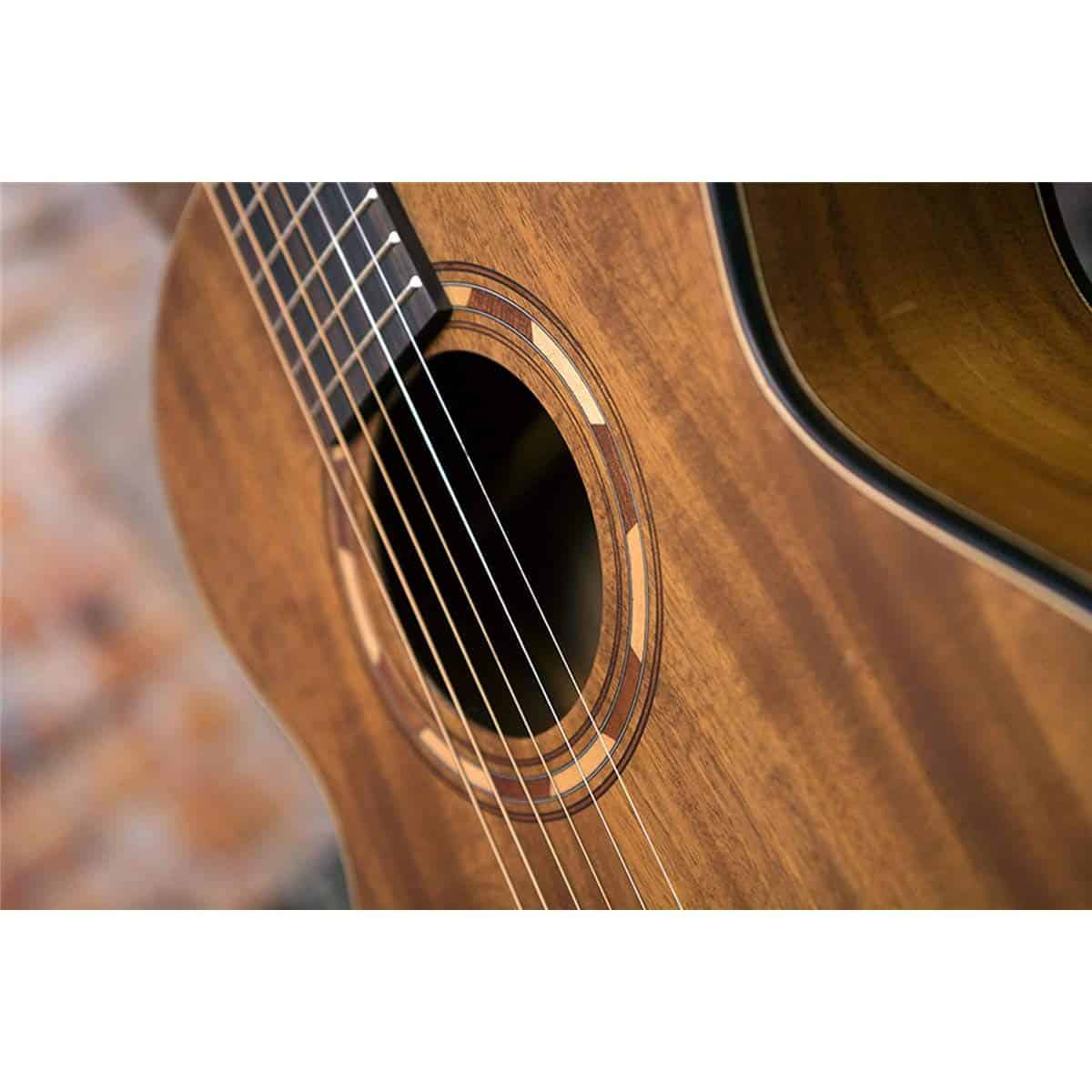 Guitarra Acústica de Viaje Washburn Comfort G-Mini 55 Koa, - Imagen 5