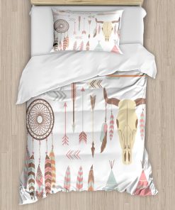 Set de Funda nórdica Ambesonne con plumas, Captura de