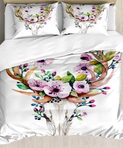 Juego de Funda nórdica Ambesonne Skull, Cráneo de Animal