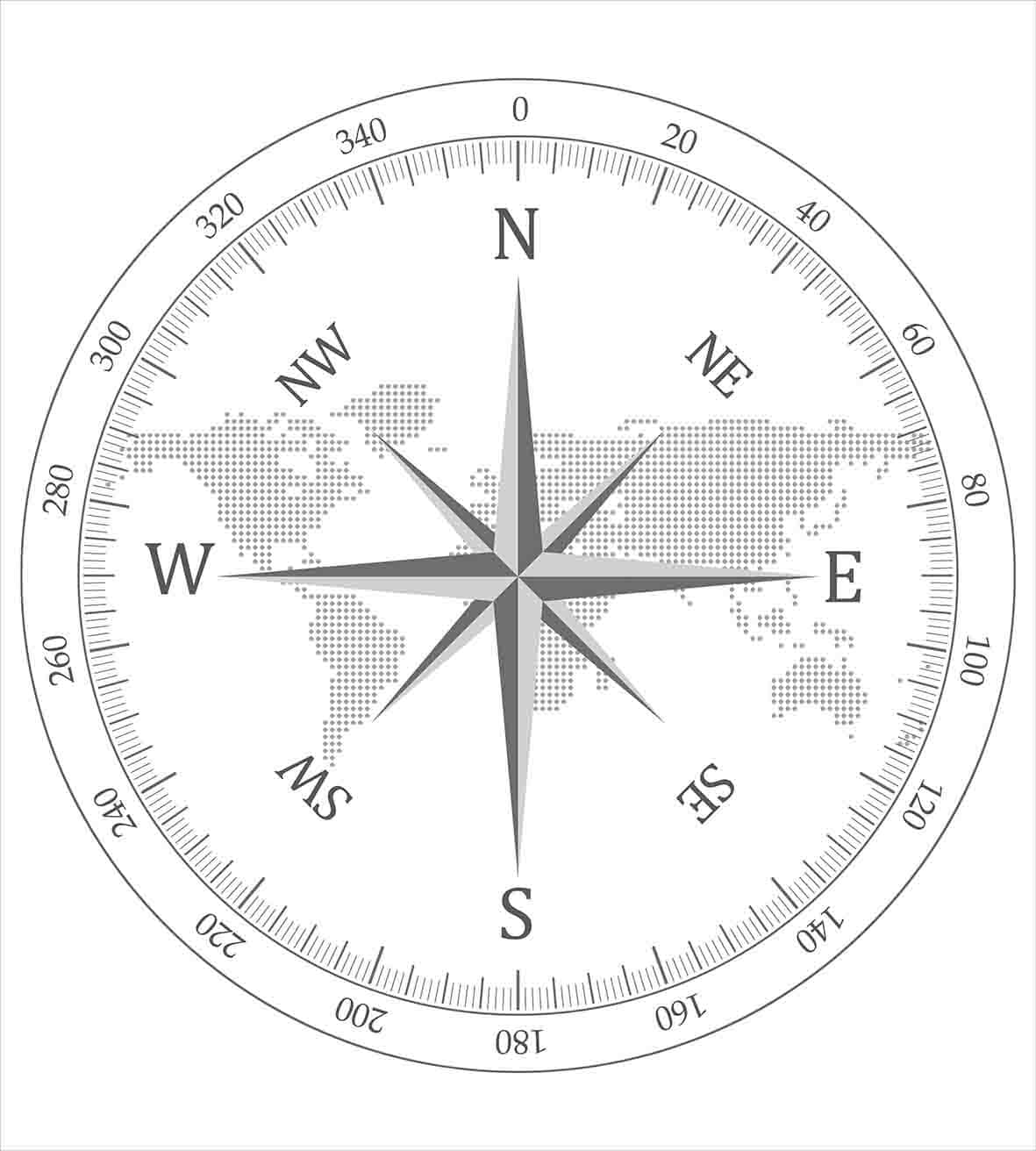 Juego de Funda nórdica Ambesonne Compass, Ilustración de - Imagen 3