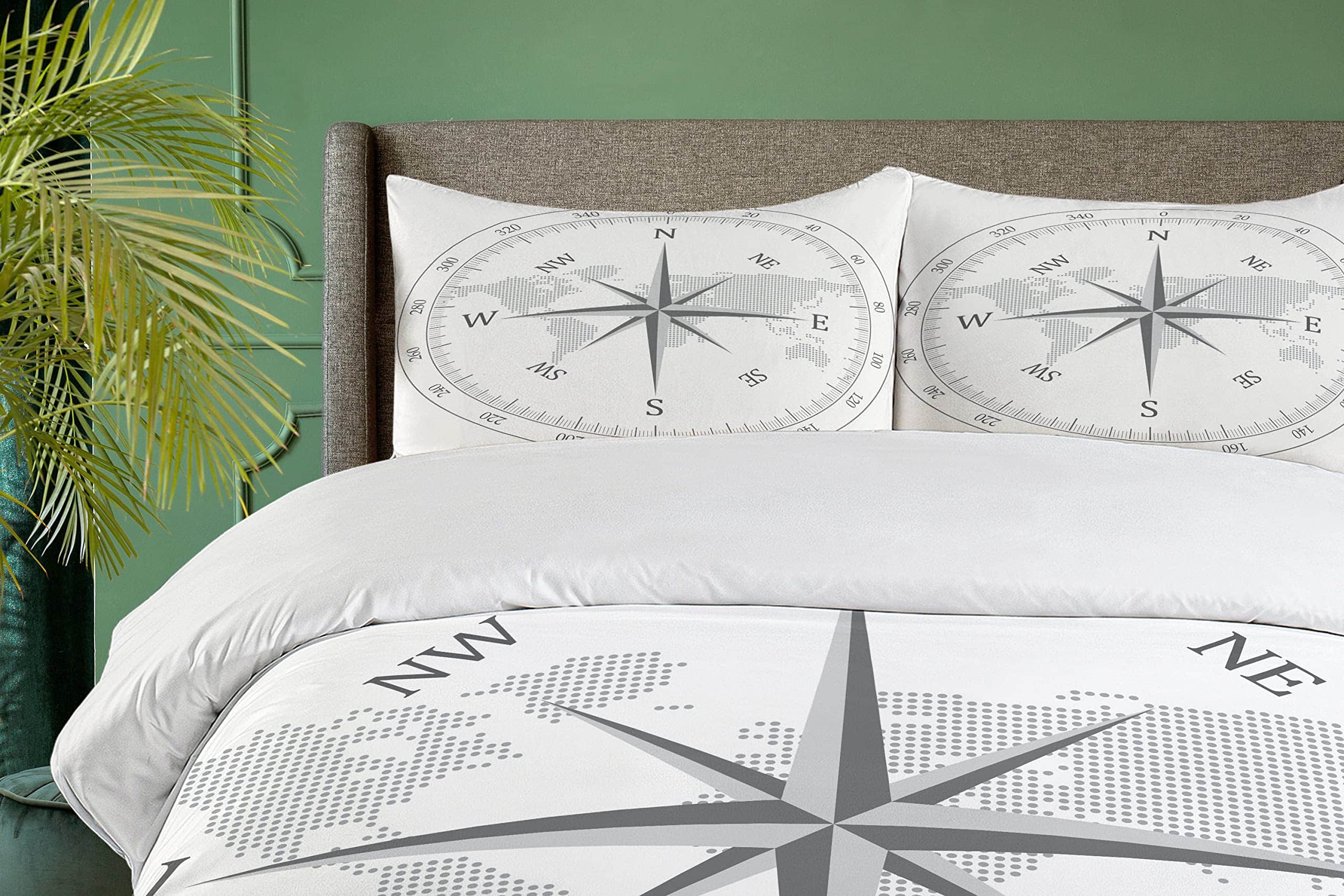 Juego de Funda nórdica Ambesonne Compass, Ilustración de - Imagen 4