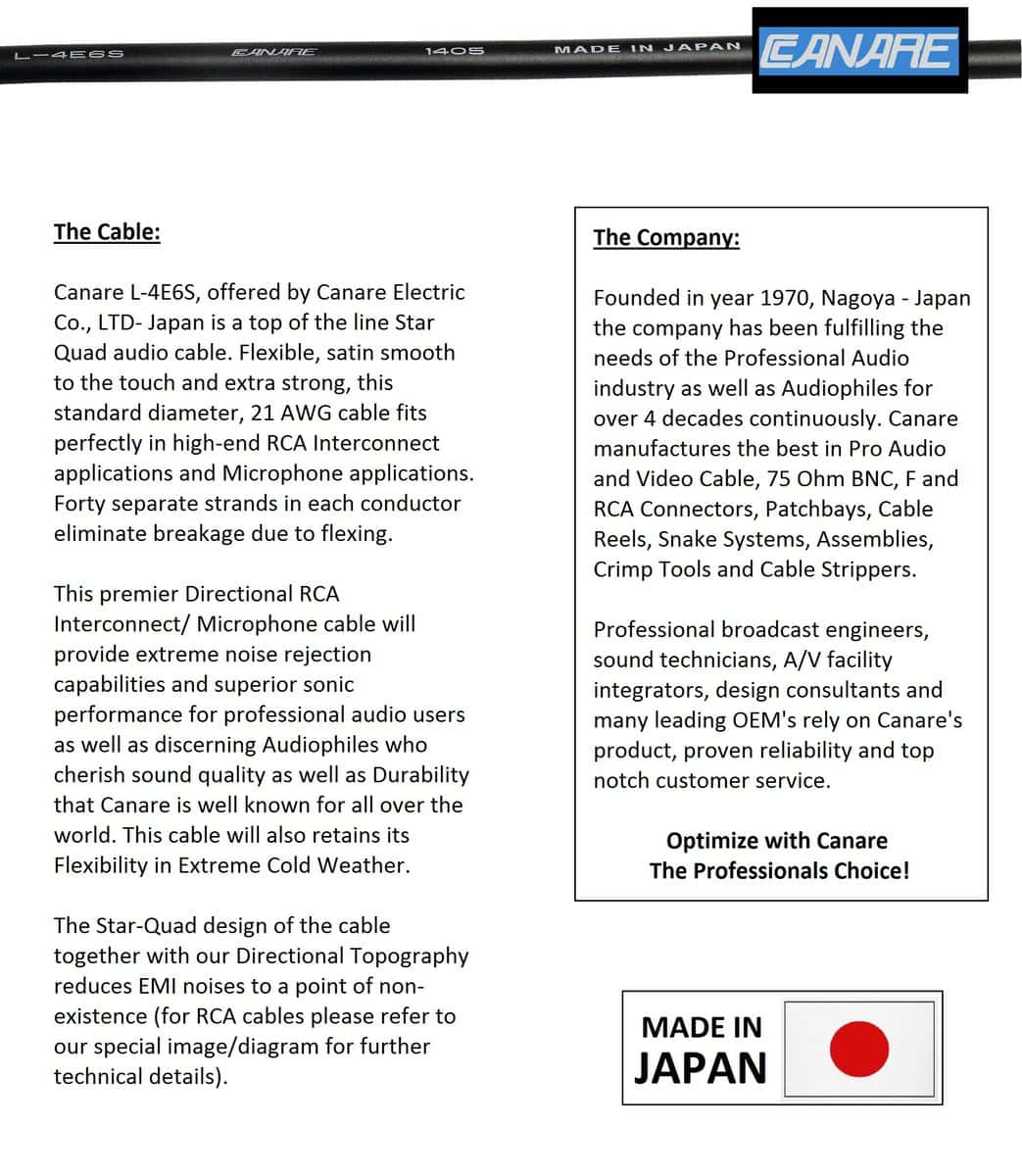 WORLDS BEST CABLES 40 Foot - Canare L-4E6S, Star Quad - Imagen 3