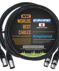 WORLDS BEST CABLES 2 Unidades - 5 Pies - Canare L-4E6S,