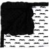 Mantas para Bebé Dear Baby Gear, Bigotes Negros, Minky Negro