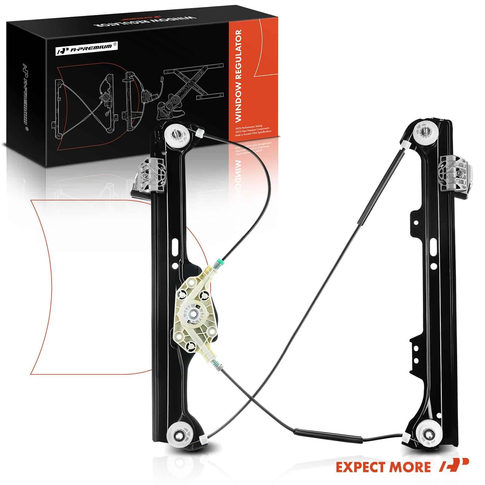 Regulador de ventanilla sin motor A-Premium de repuesto - Imagen 9