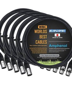 5 Unidades - 6 Pies - Canare L-4E6S, Star Quad Cables de