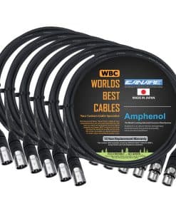 6 Unidades - 6 Pies - Canare L-4E6S, Cable de Micrófono