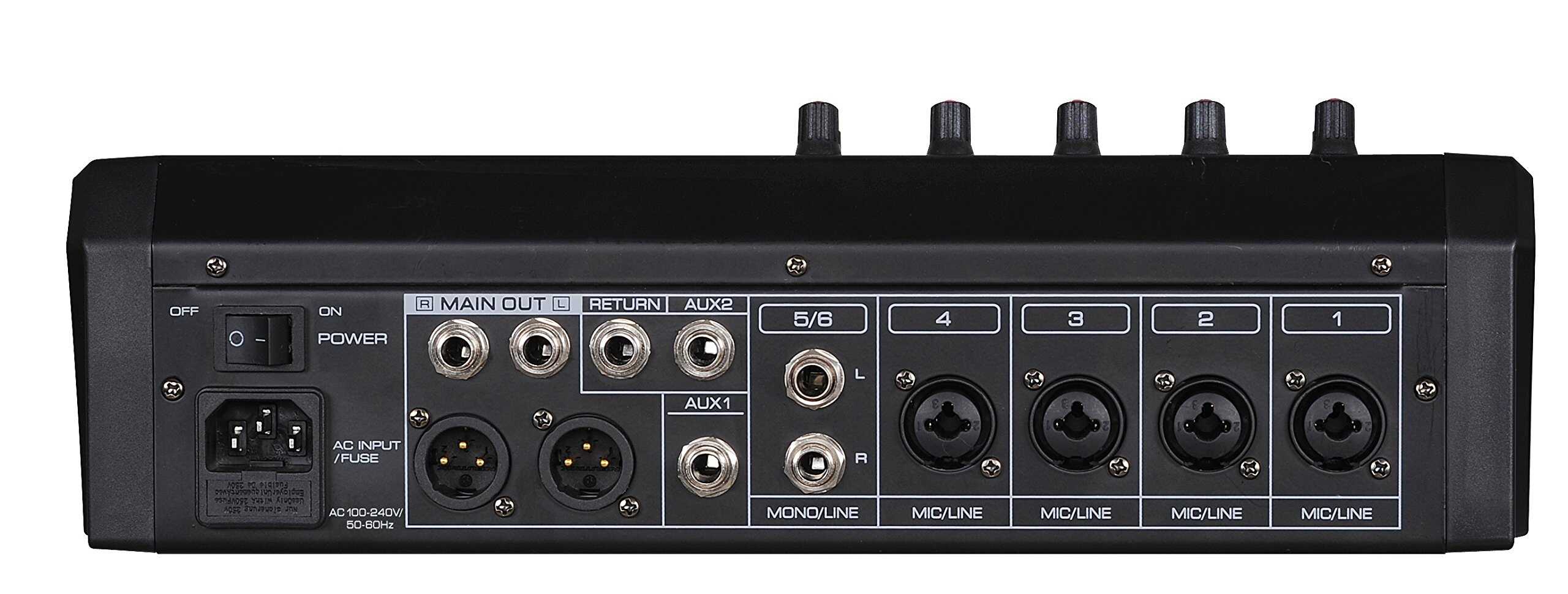 Mezclador de Audio Profesional de Seis Canales con Interfaz - Imagen 4
