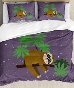 Set de Funda Nórdica Ambesonne Sloth, Personaje de Dibujo