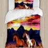Juego de Funda Nórdica Western de Ambesonne, Caballos