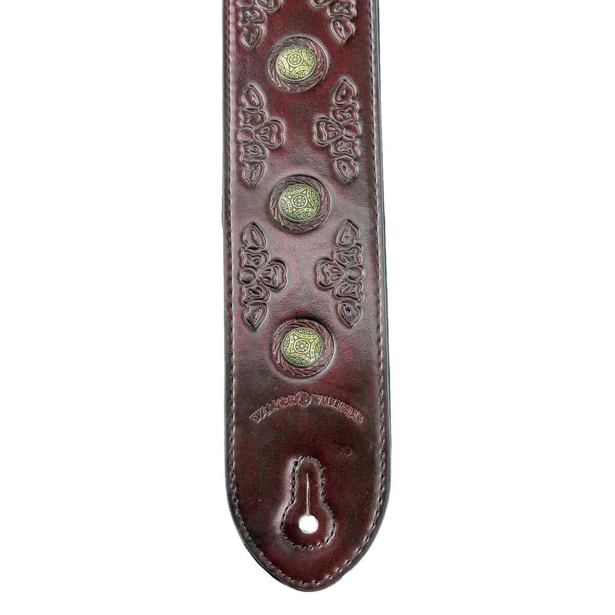 Correa de Guitarra Acolchada de Cuero Antique Mahogany con - Imagen 5