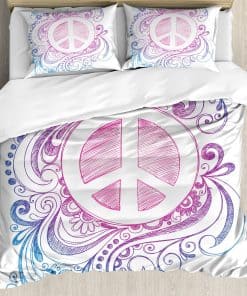 Set de Funda nórdica Ambesonne Groovy, Diseño Clásico de