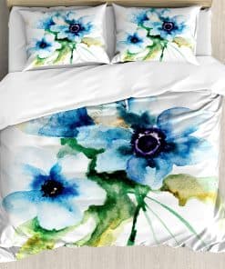 Juego de Funda Nórdica Ambesonne Watercolor Flower, Pintura