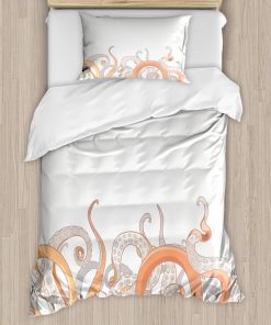 Set de Funda de Edredón Ambesonne Octopus, Tentáculos de