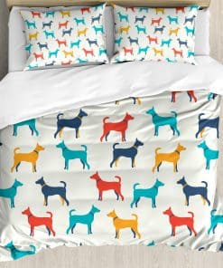 Conjunto de Funda nórdica Ambesonne de Perros, Ilustración