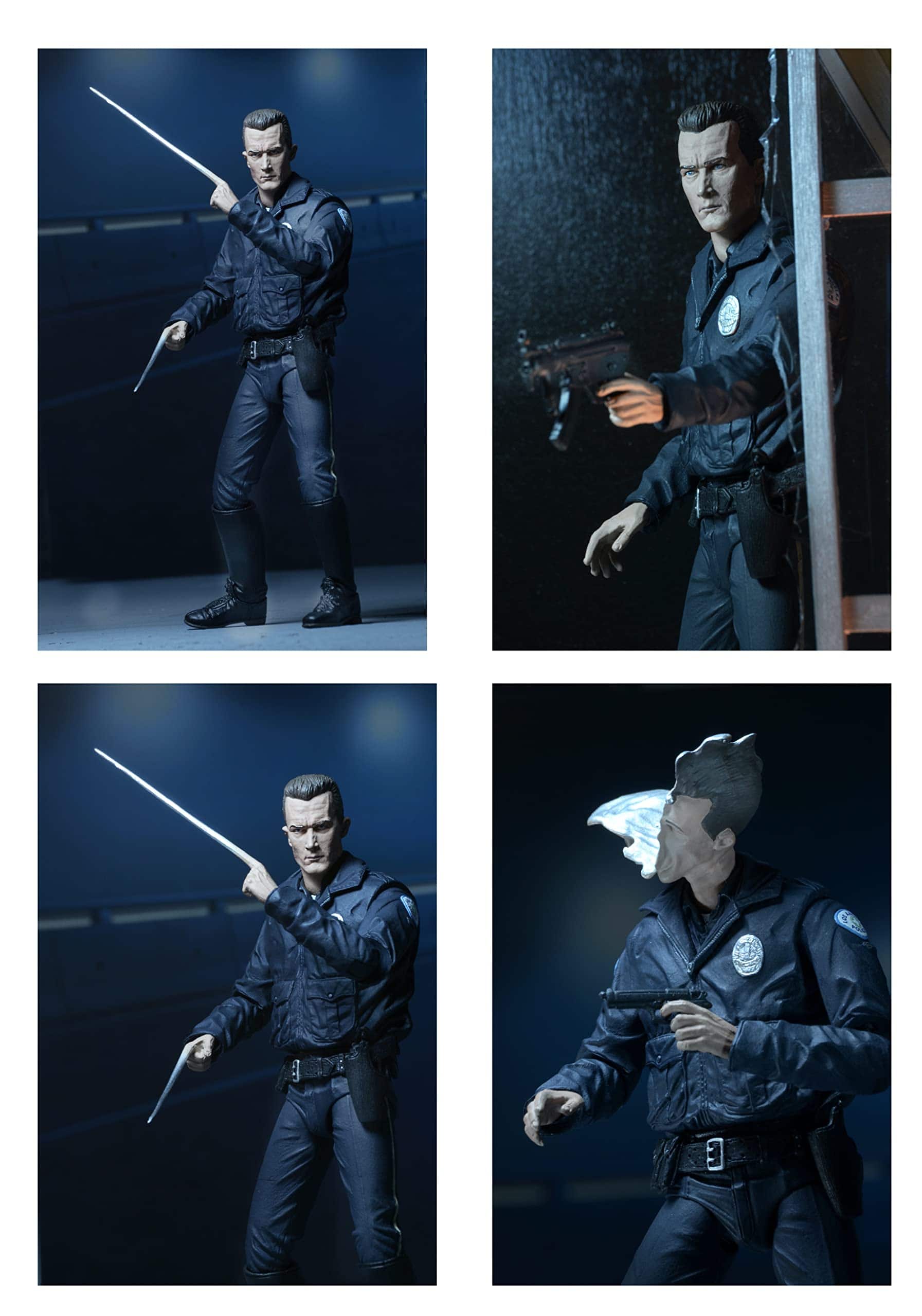 NECA Collectible Ultimate T-1000 Motorcycle Cop Terminator - Imagen 6