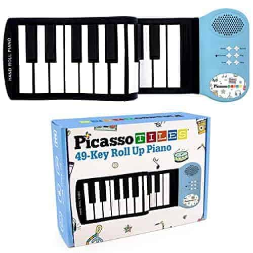 Piano de Teclado Digital Educativo Portátil de 49 Teclas