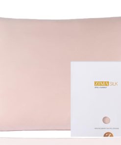 Funda de Almohada de Seda 100% Pura de Morera -Rosa