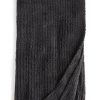 Manta Barefoot Dreams CozyChic Ribbed para Mujer, Carbón,