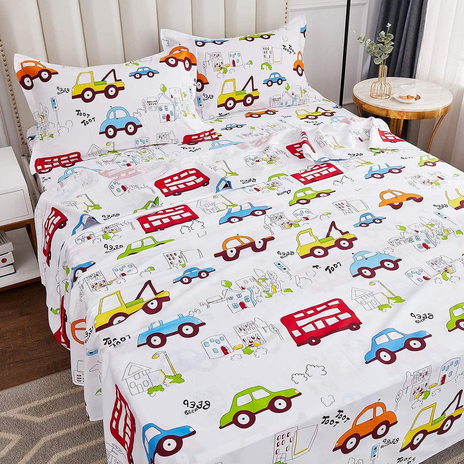 Juego de sábanas para niños de la marca Brandream, tamaño