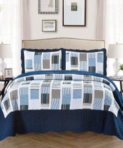 Colcha Cobertor de Cama de 3 piezas Tamaño Sobre