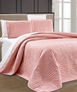 Juego de Colcha Grande Rosa Stella Grande Oversize para