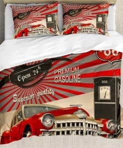 Juego de Funda nórdica Ambesonne Cars, Imagen de Estación