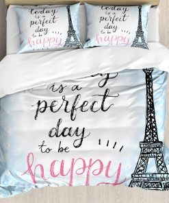 Set de Funda Nórdica Ambesonne Torre Eiffel, Torre Eiffel