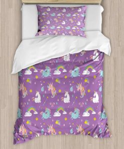 Set de funda nórdica mágica de Ambesonne, patrón de